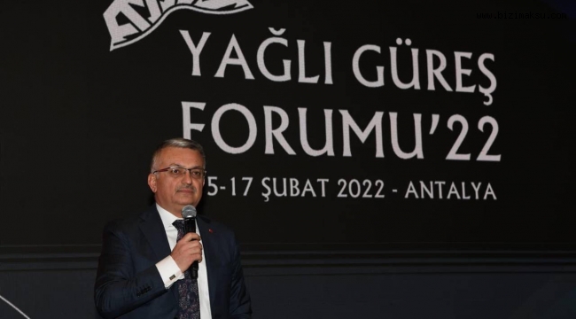 VALİ YAZICI YAĞLI GÜREŞ FORUMU’NA KATILDI