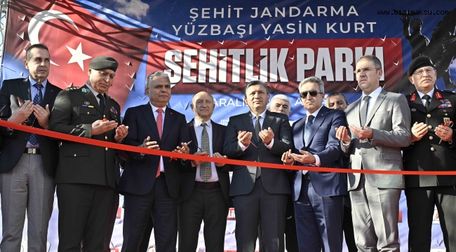 ŞEHİTLİK PARKI TÖRENLE AÇILDI