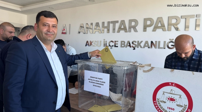 ANAHTAR PARTİ AKSU İLÇE KONGRESİ YAPILDI