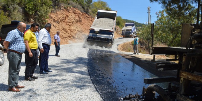 ALANYA YOLU ASFALT ÇALIŞMASI