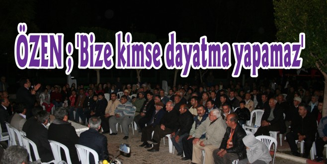 'Bize kimse dayatma yapamaz'