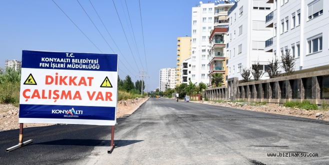 BOĞAÇAYI CADDESİ’NE BAĞLANTI YOLDA SICAK ASFALT