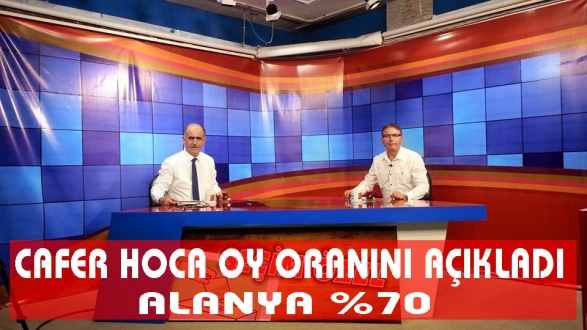 Cafer Hoca oy oranını açıkladı