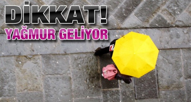 Dikkat! Yağmur geliyor