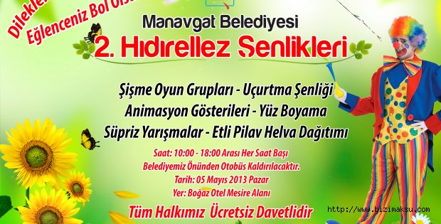 Manavgat Belediyesi’nden 2. Hıdırellez Şenlikleri