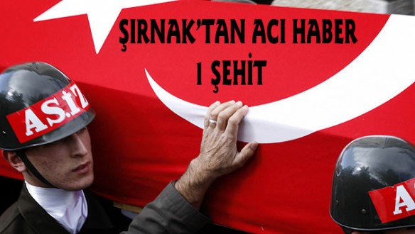 Şırnak’ta mayın patladı: 1 şehit