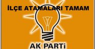 Ak Parti ilçe atamaları tamam