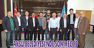 AKSU BELEDİYESİ’NDE SON MECLİS